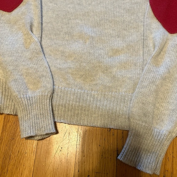 Moon Knit Sweater w/ Heart Elbow Patches - Picture 6 of 7